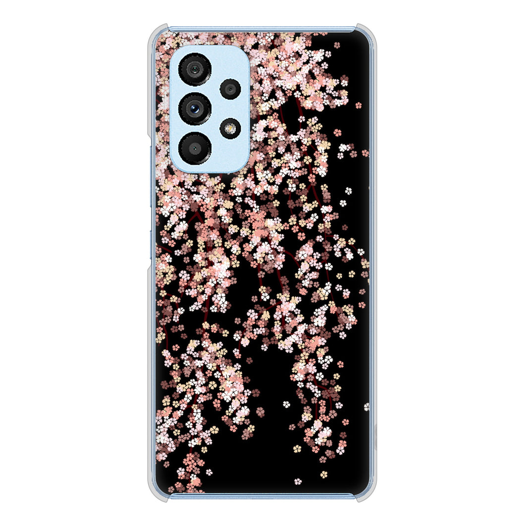 Galaxy A53 5G SC-53C docomo 1244 しだれ桜 ハードケース 背面印刷