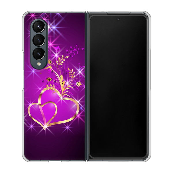 Galaxy Z Fold4 SC-55C docomo 1139 舞い降りるハート ハードケース 背面印刷