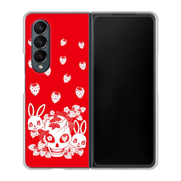 Galaxy Z Fold4 SC-55C docomo AG838 苺兎(赤) ハードケース 背面印刷
