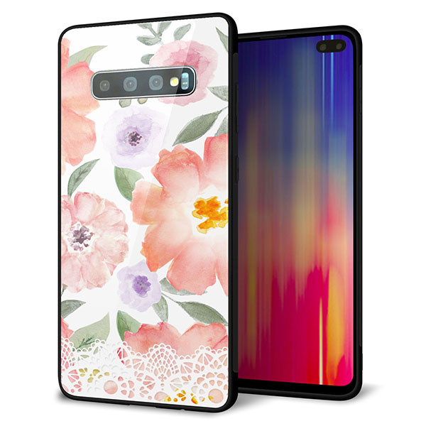 Galaxy S10+ SCV42 au 強化ガラス&TPUスマホケース ガラプリ【SC944 ドゥ・パフューム2】