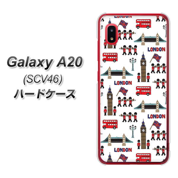 Galaxy A20 SCV46 au EK811 ロンドンの街 ハードケース 背面印刷