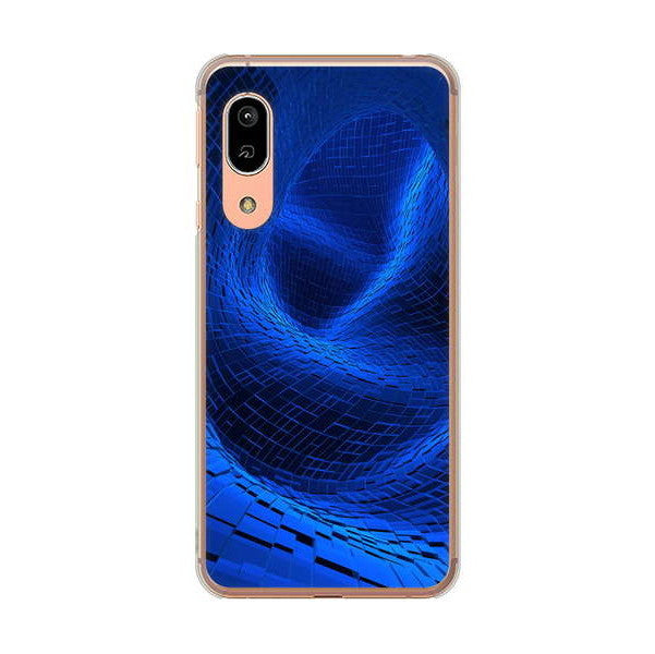 AQUOS sense3 SH-02M docomo 高画質仕上げ 背面印刷 ハードケース 【1302 ワープブルー】