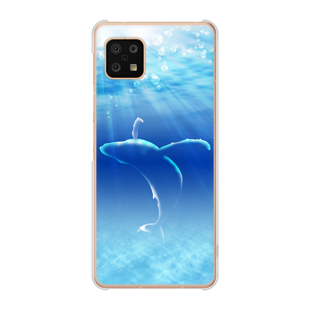 AQUOS sense6 SH-54B docomo 高画質仕上げ 背面印刷 ハードケース 海の守り神