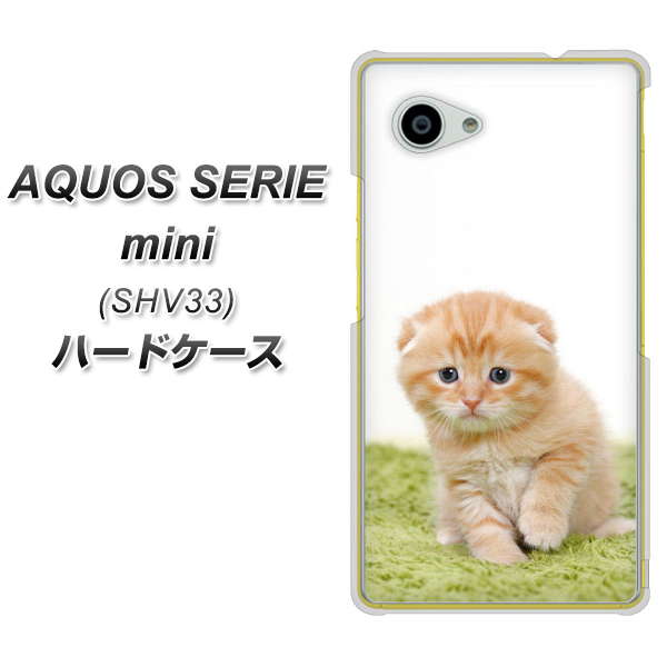 AQUOS SERIE mini SHV33 au VA802 ネコこっそり ハードケース 背面印刷