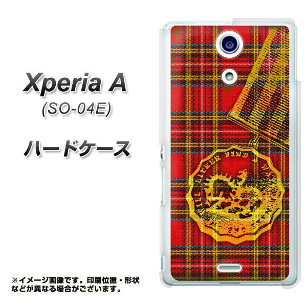 docomo エクスペリアA(エース)SO-04E 高画質仕上げ 背面印刷 ハードケース【UA825 タータンチェック】