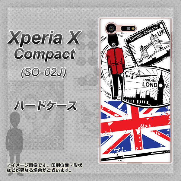 Xperia X Compact SO-02J docomo 574 LONDON ハードケース 背面印刷