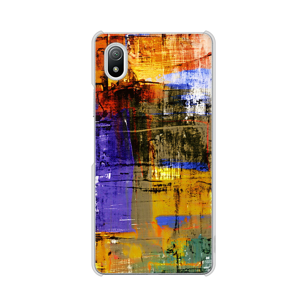 Xperia Ace III SO-53C docomo 高画質仕上げ 背面印刷 ハードケース 【609 クラッシュアートBL】