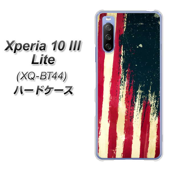 SIMフリー エクスペリア10 III Lite XQ-BT44 高画質仕上げ 背面印刷 ハードケース【MI805 ヴィンテージアメリカ】