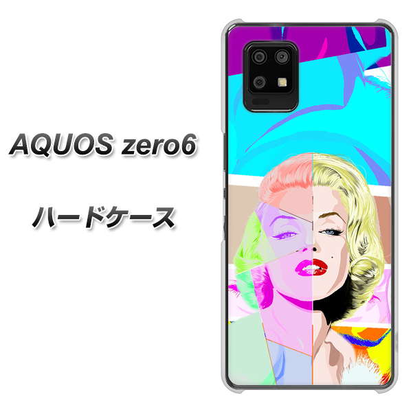 SoftBank アクオスゼロ6 高画質仕上げ 背面印刷 ハードケース【YJ210 マリリンモンローデザイン(C)】