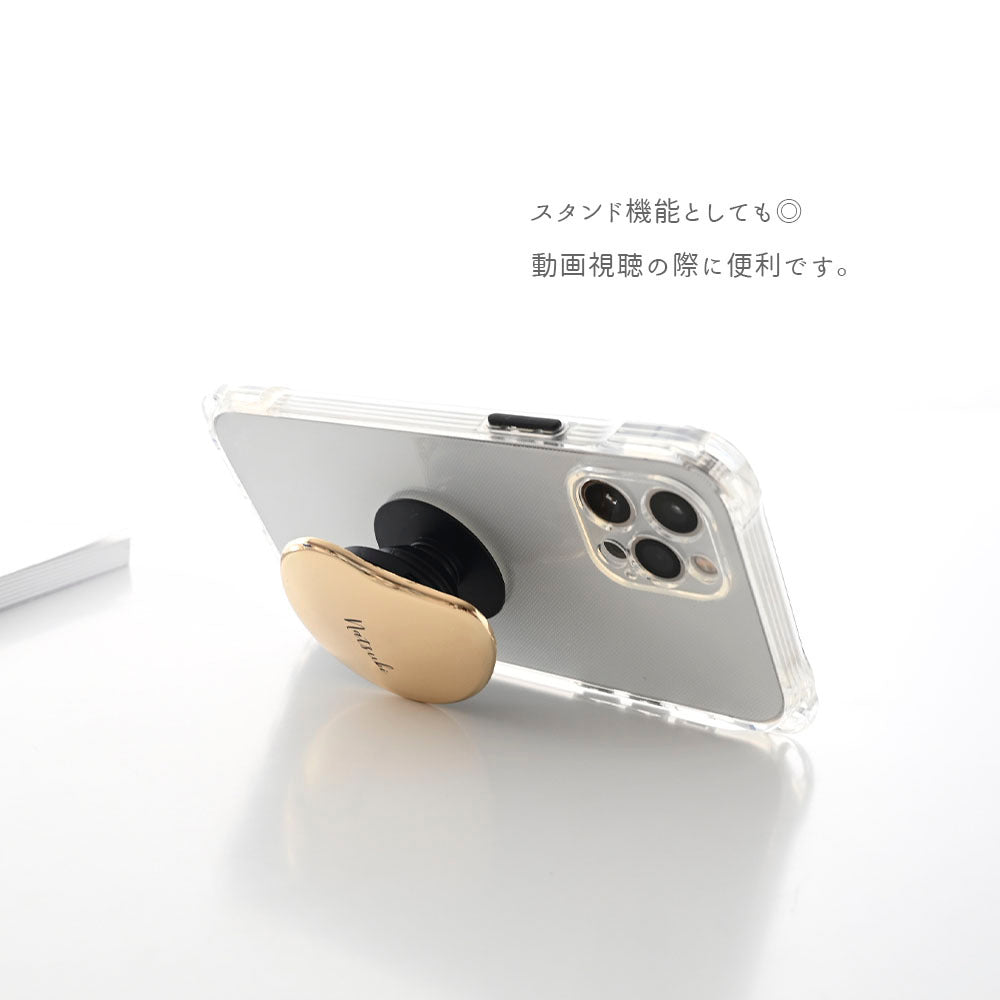 ウォータードロップ 名入れ スマホグリップ スマホスタンド