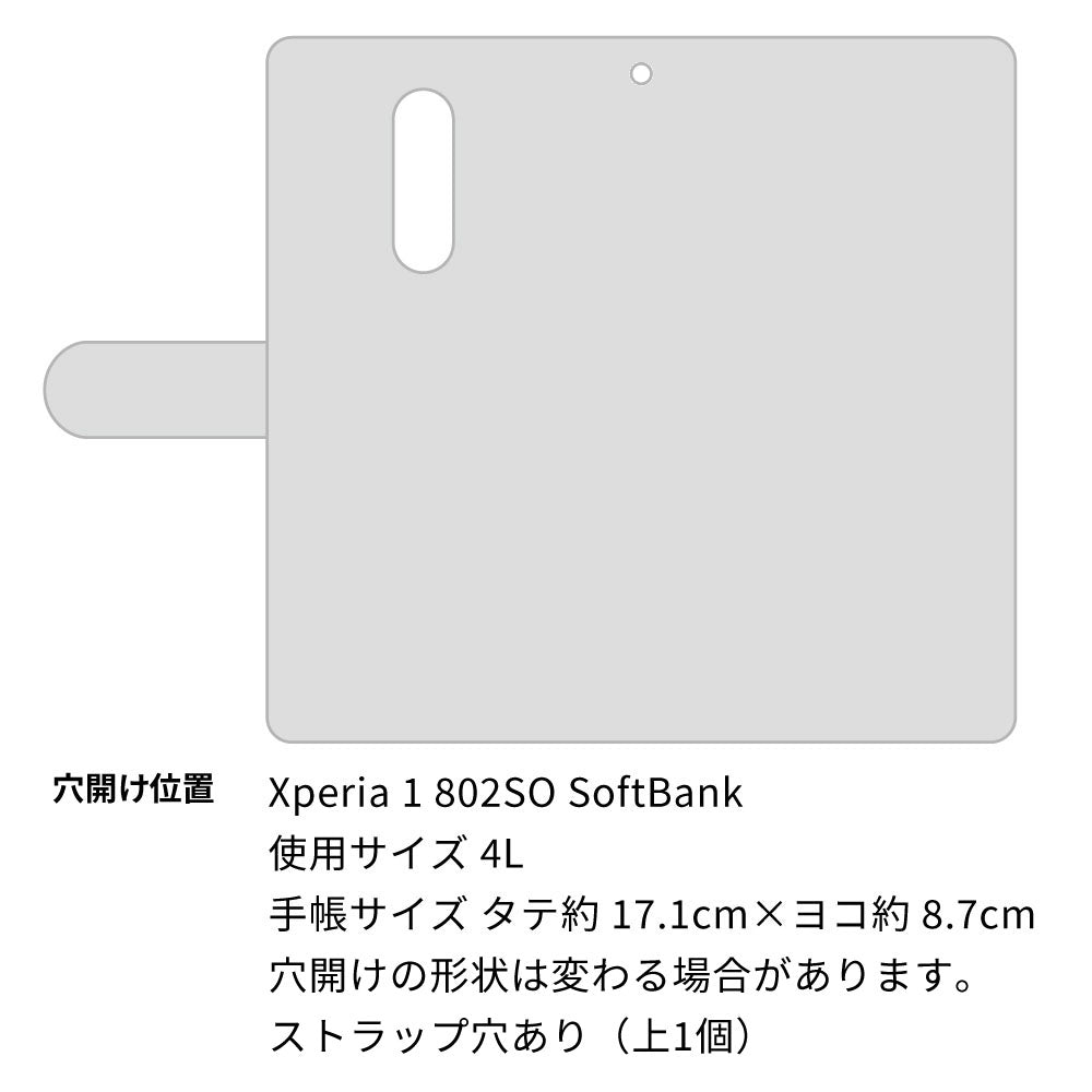 Xperia 1 802SO SoftBank グリモワール 魔法使いのスマホケース 高画質仕上げ プリント手帳型ケース 耐衝撃