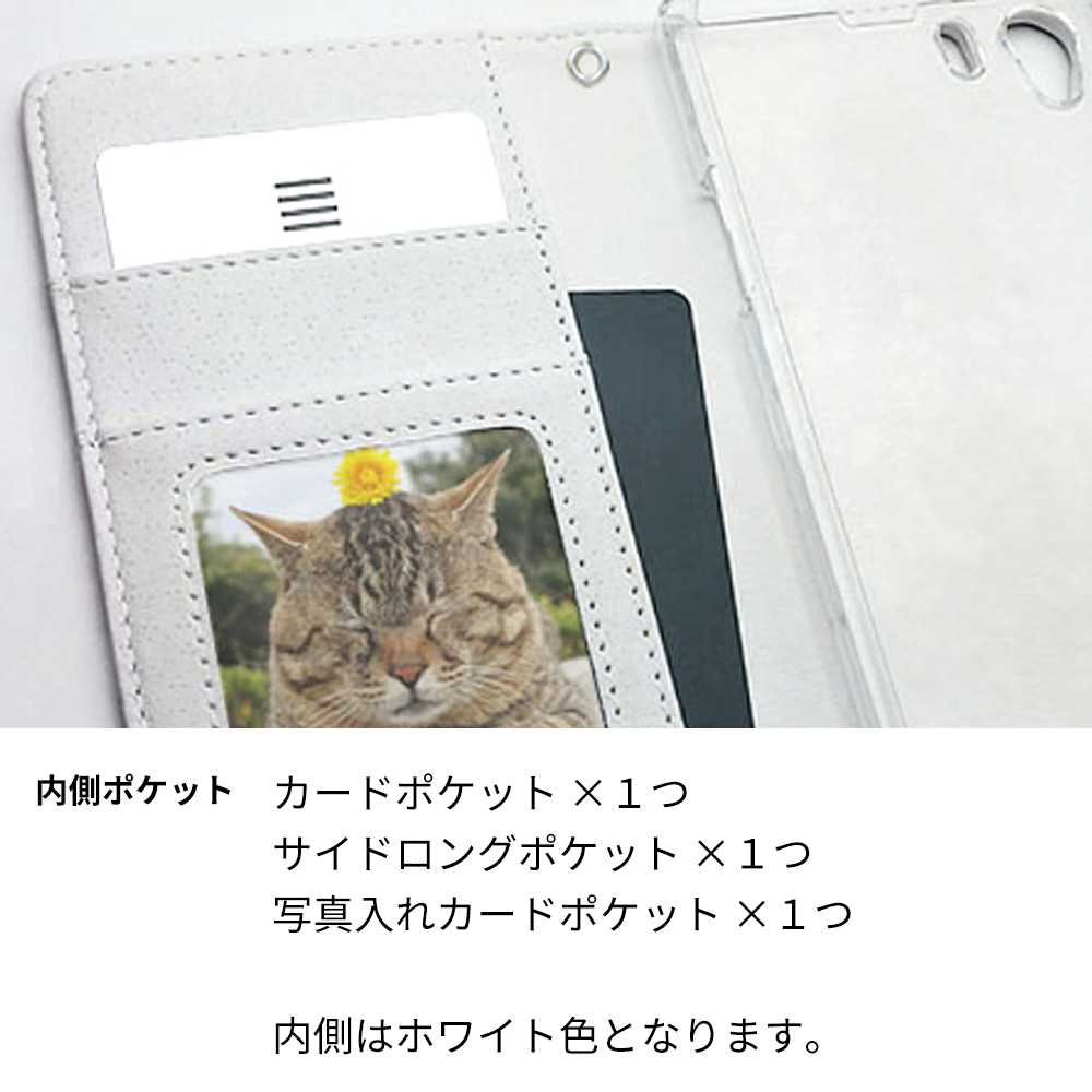 Xperia 10 V A302SO SoftBank くすみシマエナガ プリント手帳型ケース 耐衝撃