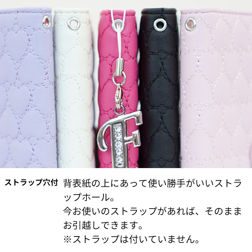 Xperia XZs SO-03J docomo ハートのキルトシンプル 手帳型ケース
