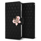 AQUOS SERIE mini SHV38 au ハートのキルトデコ 手帳型ケース 耐衝撃