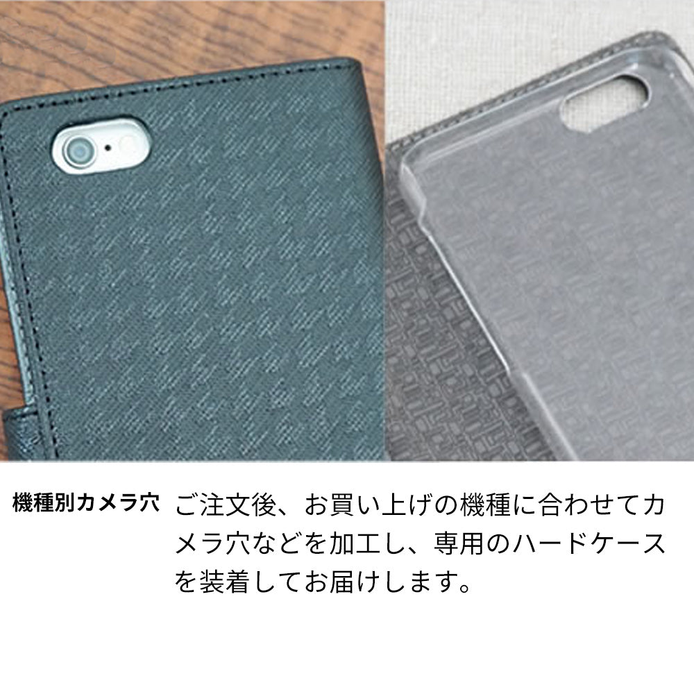arrows Alpha F-51F docomo クリアプリントブラックタイプ 手帳型ケース