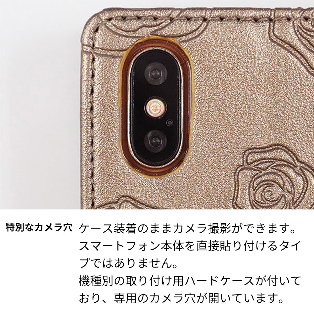 Galaxy S25 Ultra SM-S938Z SoftBank スマホケース 手帳型 Rose＆ラインストーンデコバックル 耐衝撃