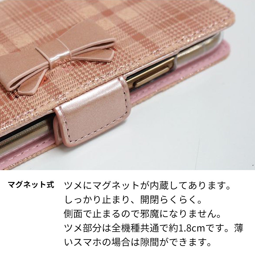 iPhone 18 Pro スマホケース 手帳型 リボン キラキラ チェック 耐衝撃