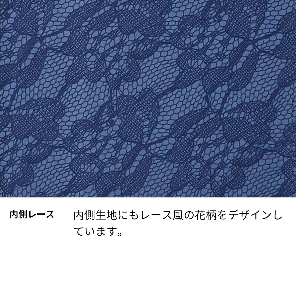Google Pixel 9a スマホケース 手帳型 デニム レース ミラー付 耐衝撃