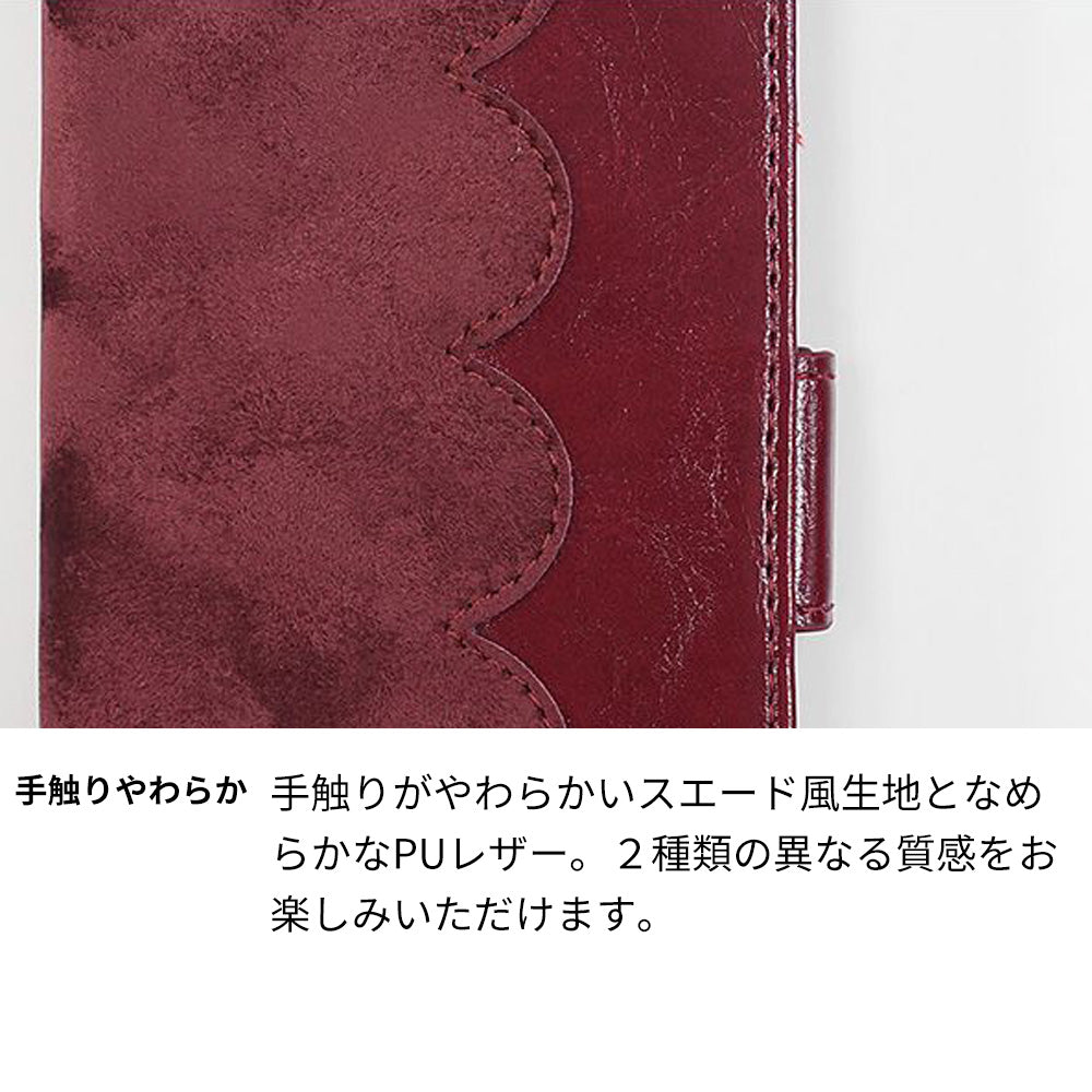 iPhone 18 Pro Max スマホケース 手帳型 スエード風 ウェーブ ミラー付 スタンド付