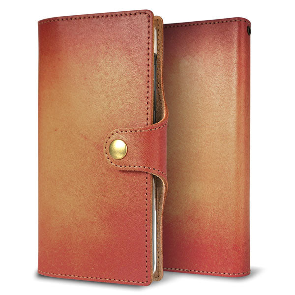 OPPO reno9 A スマホケース 手帳型 姫路レザー ベルト付き グラデーションレザー 耐衝撃