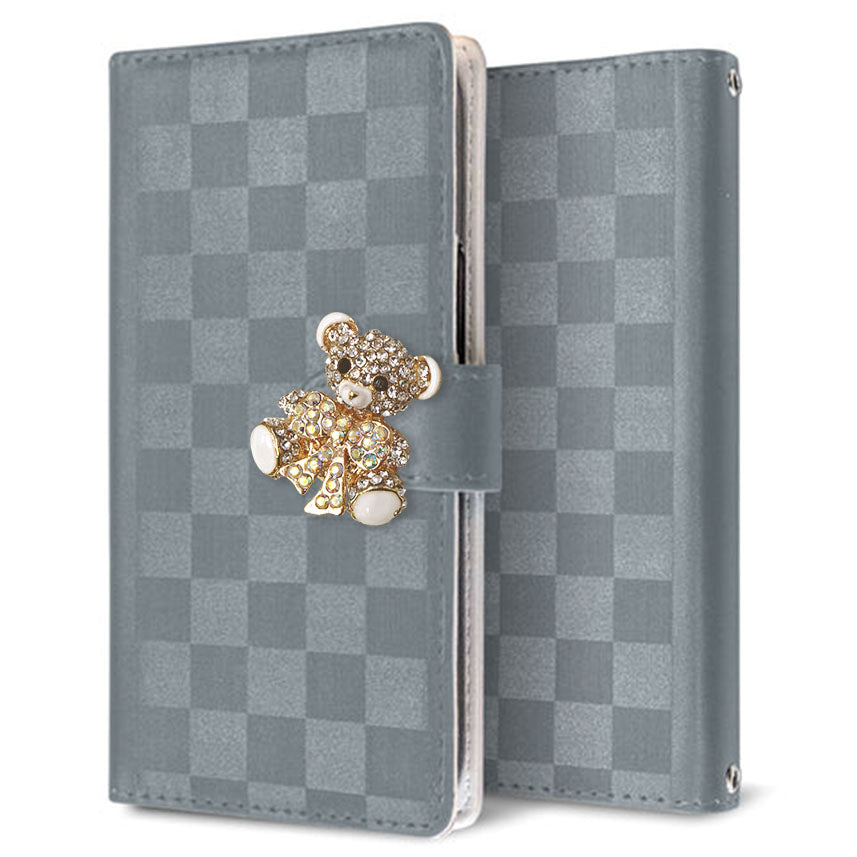 Google Pixel 9 Pro XL かくれ市松模様 手帳型ケース 耐衝撃