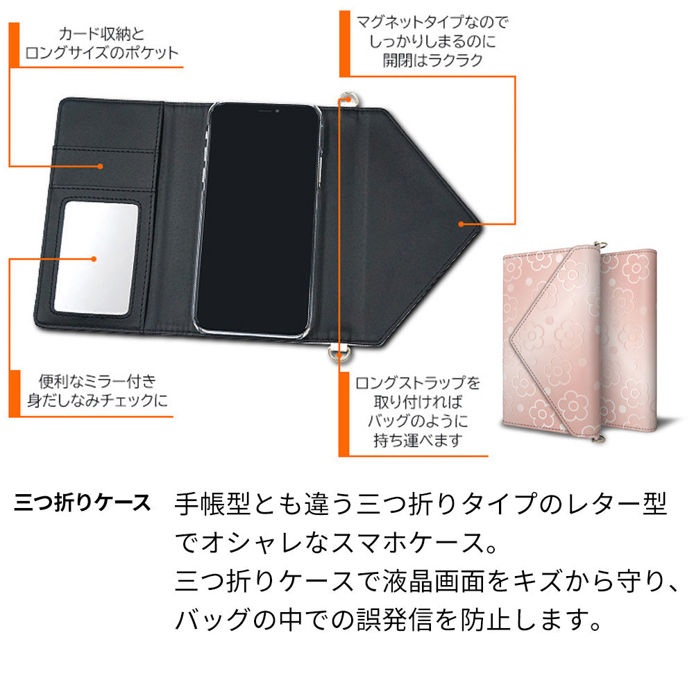 ZenFone Max (M2) ZB633KL スマホケース 手帳型 三つ折りタイプ レター型 デイジー 耐衝撃