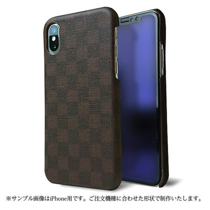 AQUOS wish5 SH-M32 チェックパターンまるっと全貼りハードケース