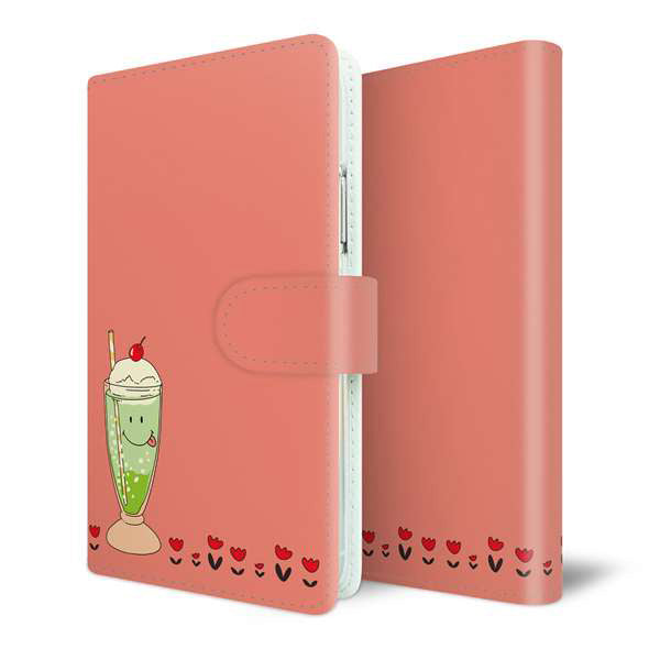 Xperia 5II SO-52A docomo スマホケース 手帳型 スイーツ ニコちゃん スマイル