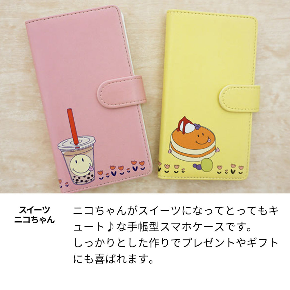 iPhone6s スマホケース 手帳型 スイーツ ニコちゃん スマイル