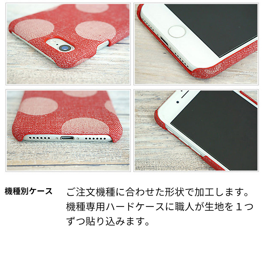 AQUOS R9 SH-51E docomo 水玉岡山デニムまるっと全貼りハードケース