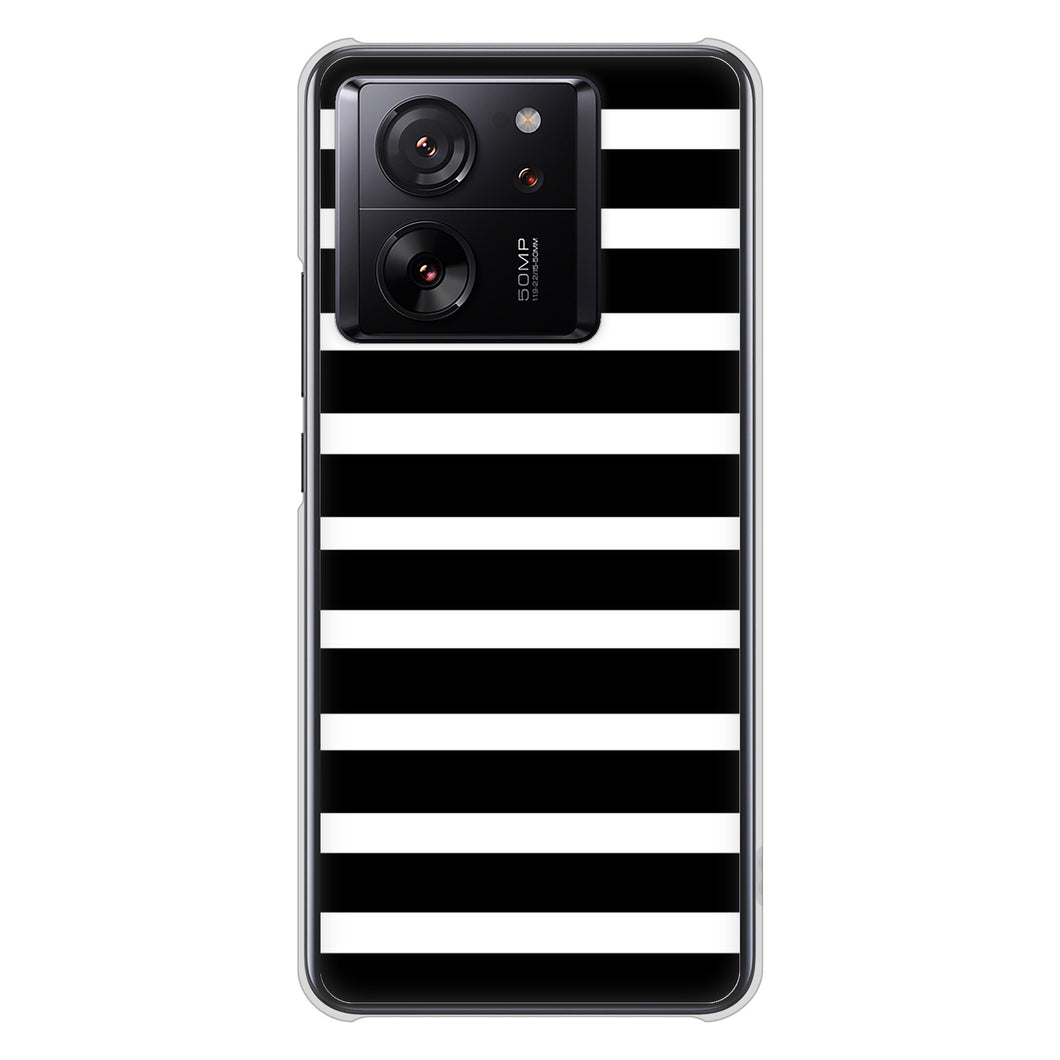 Xiaomi 13T Pro A301XM SoftBank 高画質仕上げ 背面印刷 ハードケースシンプルボーダー