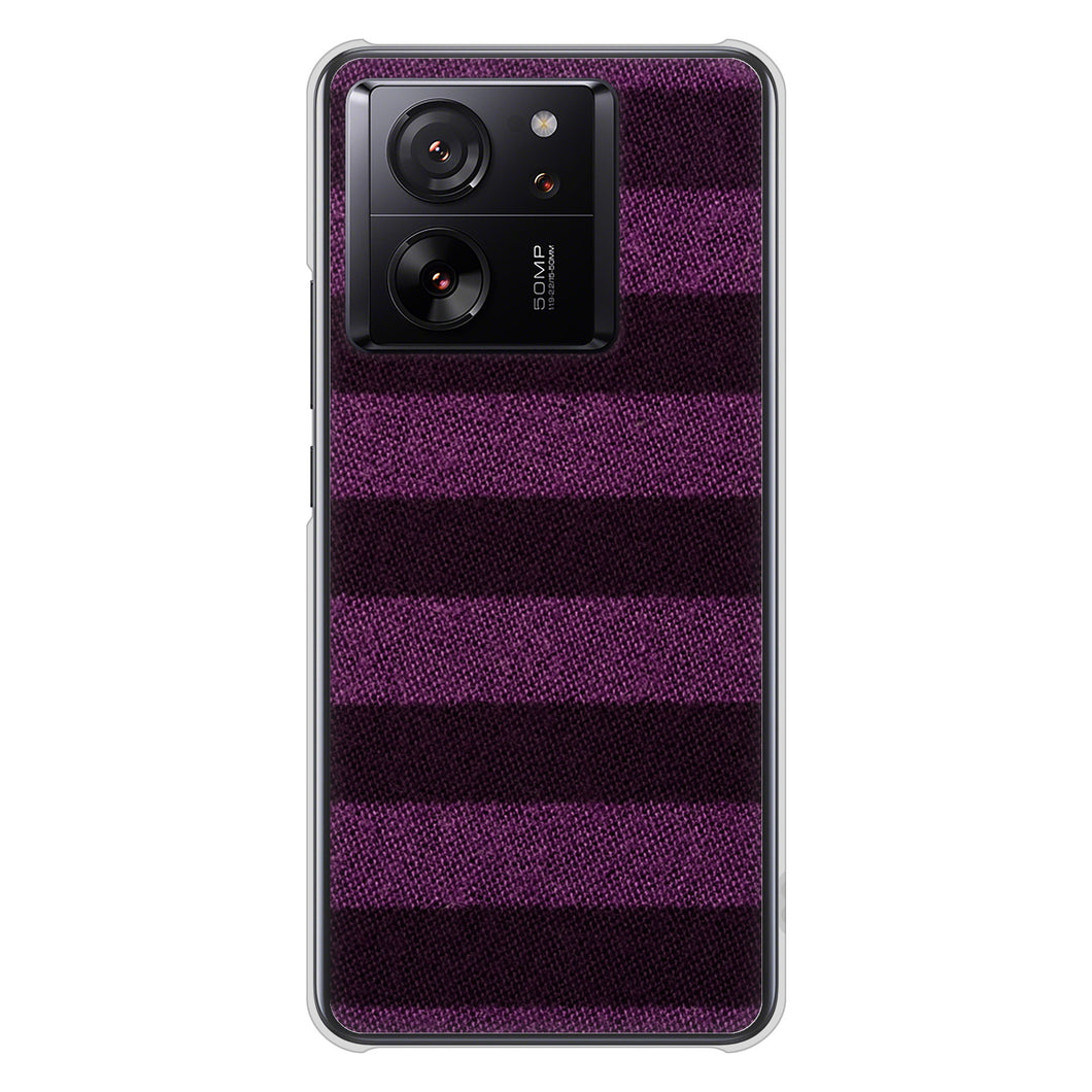 Xiaomi 13T Pro A301XM SoftBank 高画質仕上げ 背面印刷 ハードケースシンプルボーダー
