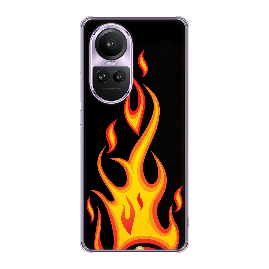 OPPO Reno10 Pro 5G A302OP SoftBank 010 ファイヤー ハードケース 背面印刷