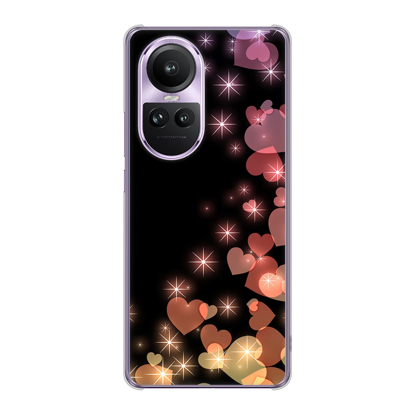 OPPO Reno10 Pro 5G A302OP SoftBank きらめきハート ハードケース 背面印刷