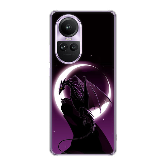 OPPO Reno10 Pro 5G A302OP SoftBank 037 三日月とドラゴン ハードケース 背面印刷