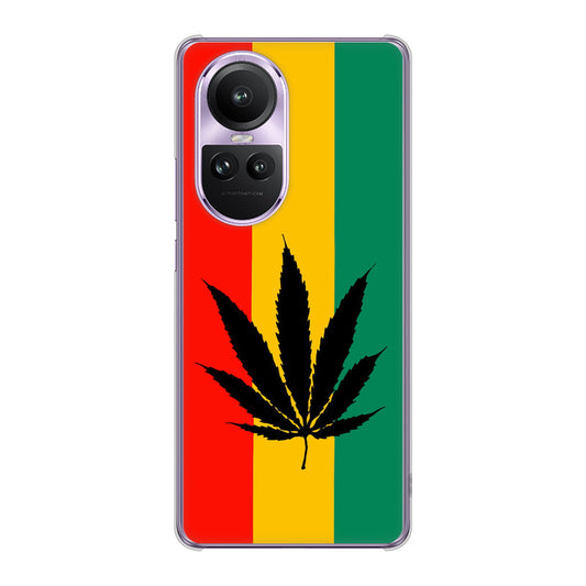 OPPO Reno10 Pro 5G A302OP SoftBank 083 大麻ラスタカラー ハードケース 背面印刷
