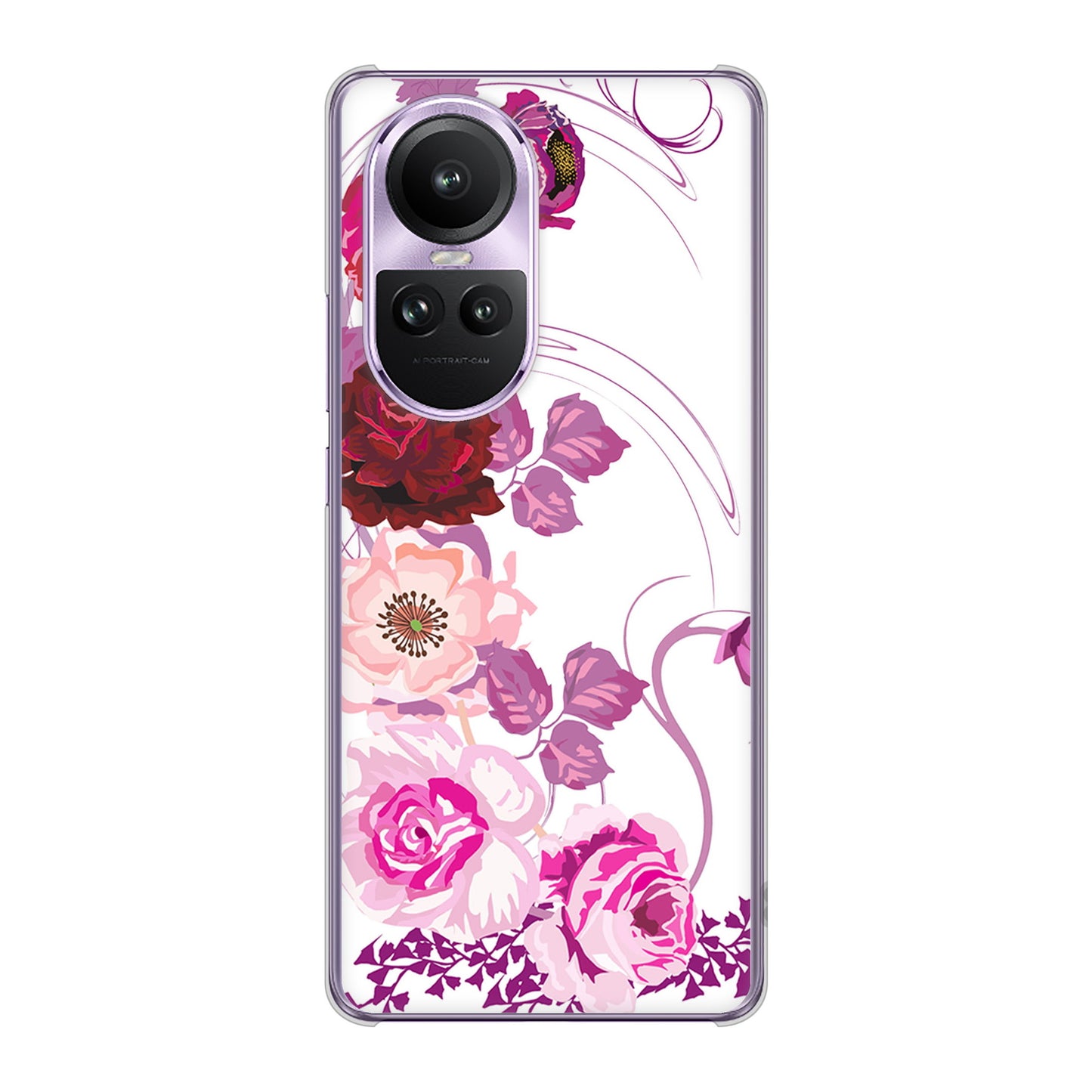 OPPO Reno10 Pro 5G A302OP SoftBank ロマンチックなバラ ハードケース 背面印刷