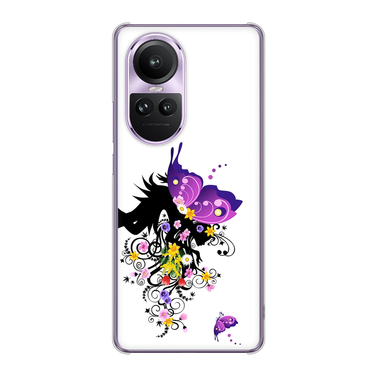 OPPO Reno10 Pro 5G A302OP SoftBank バタフライ ハードケース 背面印刷