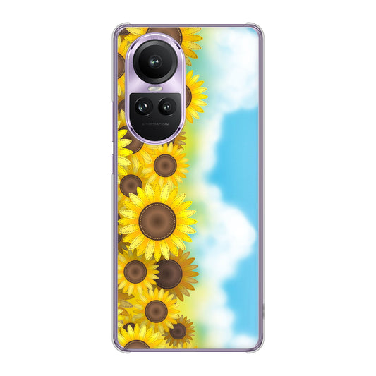 OPPO Reno10 Pro 5G A302OP SoftBank 148 ひまわり畑 ハードケース 背面印刷
