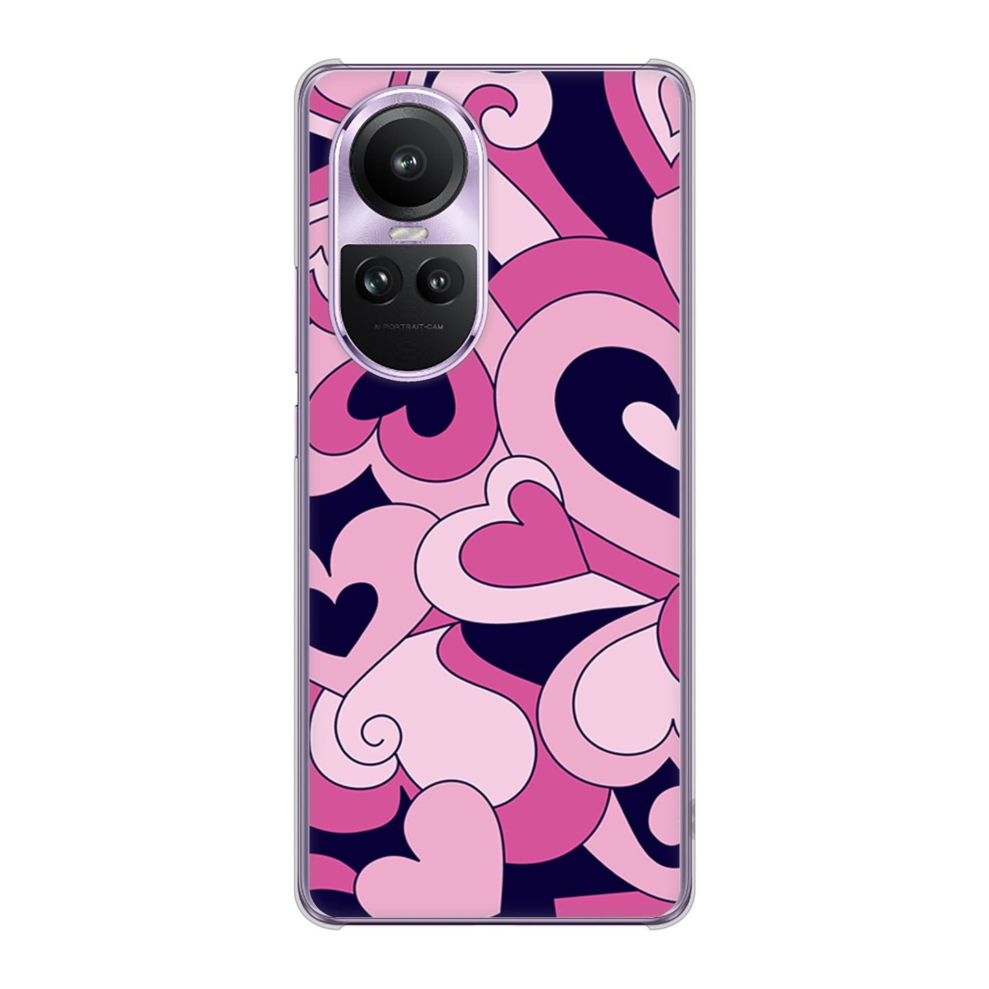 OPPO Reno10 Pro 5G A302OP SoftBank プリティハート ハードケース 背面印刷
