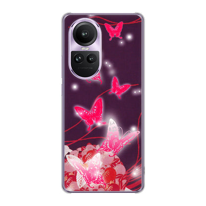 OPPO Reno10 Pro 5G A302OP SoftBank バタフライ ハードケース 背面印刷