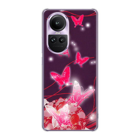 OPPO Reno10 Pro 5G A302OP SoftBank バタフライ ハードケース 背面印刷