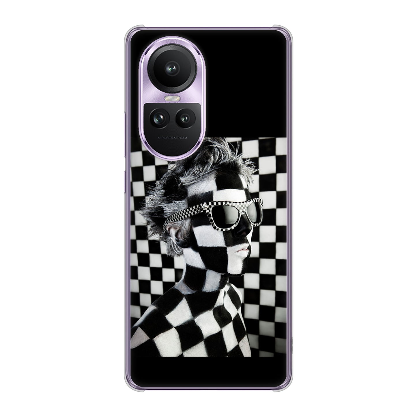 OPPO Reno10 Pro 5G A302OP SoftBank 357 bk&wh ハードケース 背面印刷