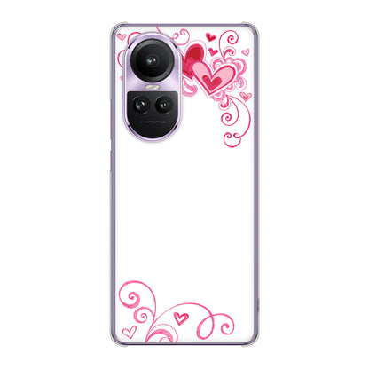 OPPO Reno10 Pro 5G A302OP SoftBank プリティハート ハードケース 背面印刷