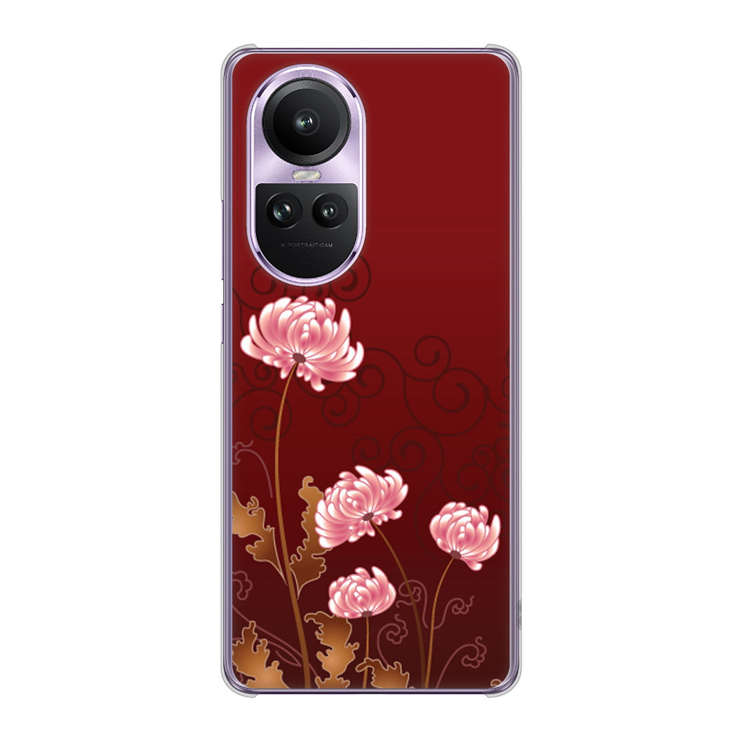 OPPO Reno10 Pro 5G A302OP SoftBank 375 優美な菊 ハードケース 背面印刷