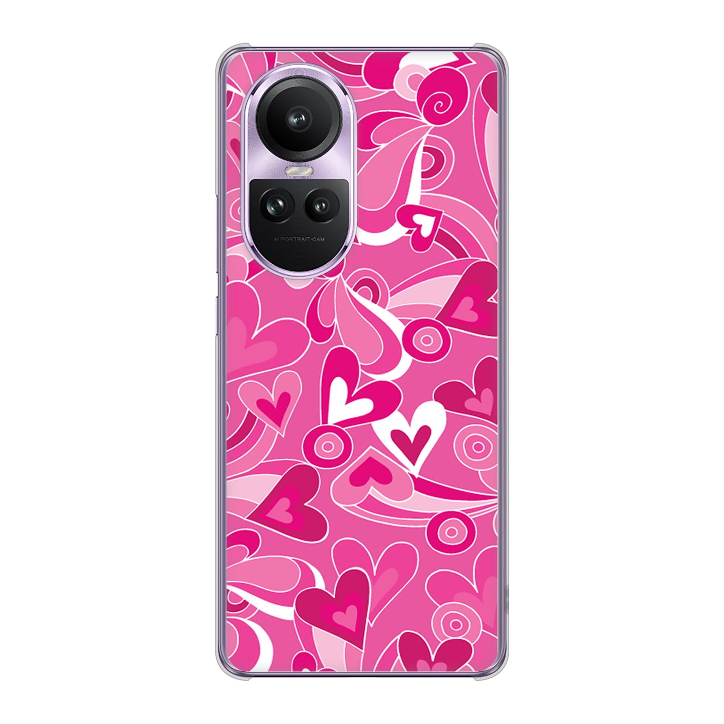 OPPO Reno10 Pro 5G A302OP SoftBank プリティハート ハードケース 背面印刷