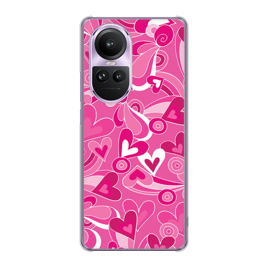 OPPO Reno10 Pro 5G A302OP SoftBank プリティハート ハードケース 背面印刷
