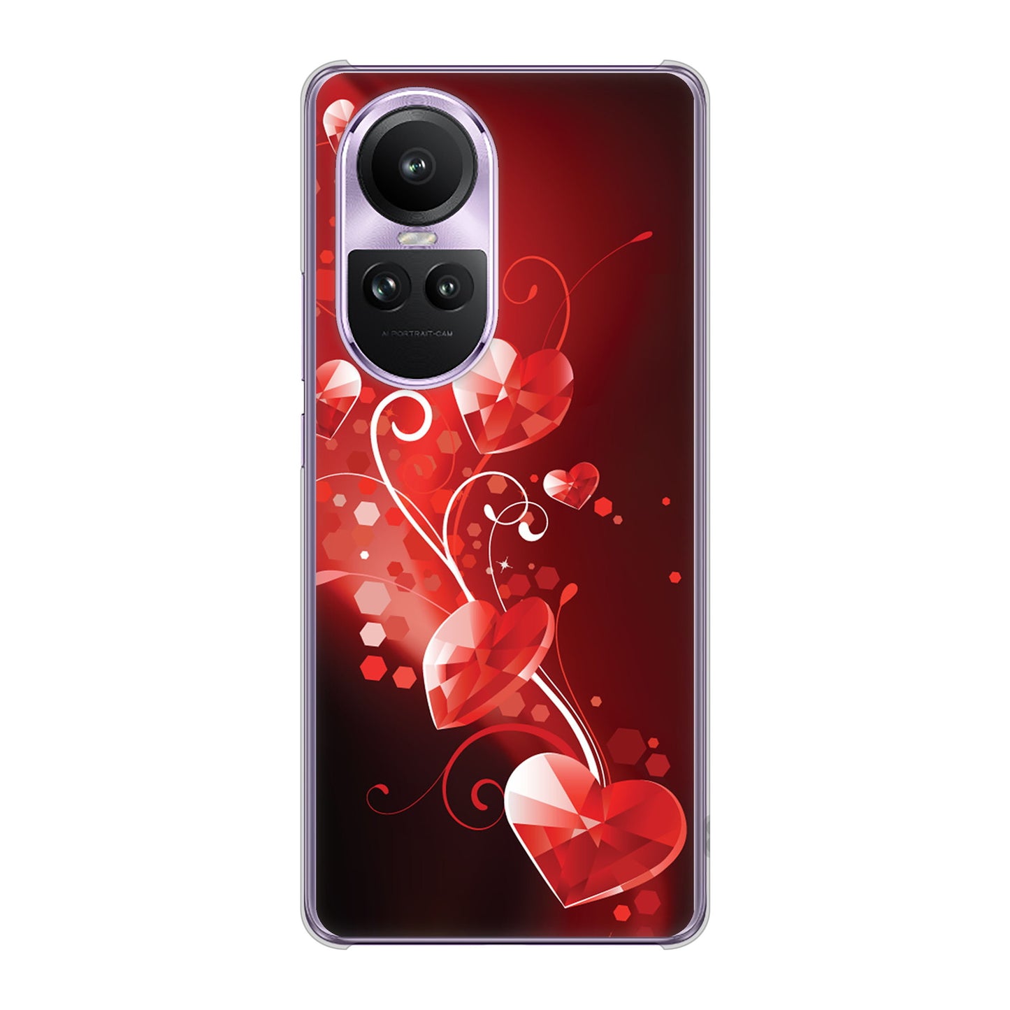 OPPO Reno10 Pro 5G A302OP SoftBank きらめきハート ハードケース 背面印刷