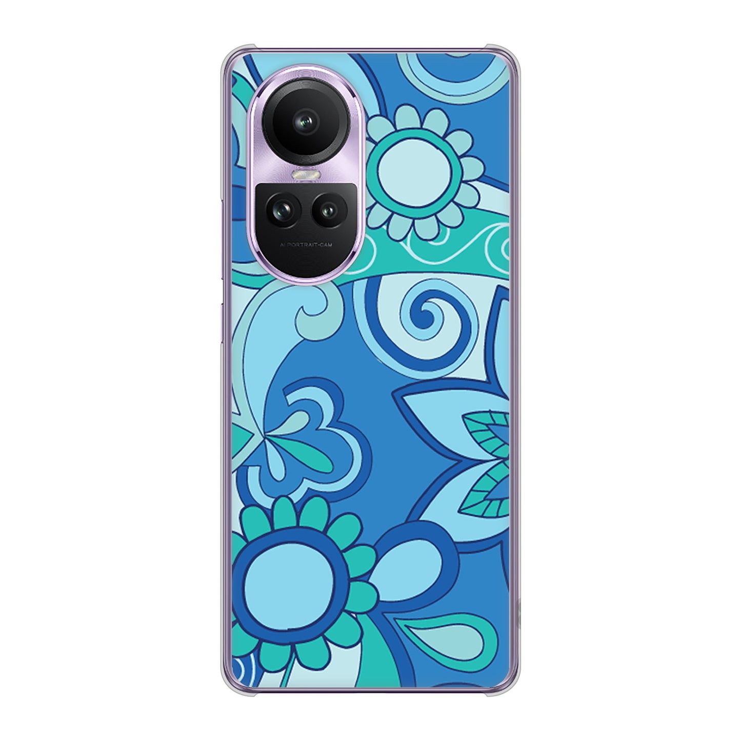 OPPO Reno10 Pro 5G A302OP SoftBank 409 ブルーミックス ハードケース 背面印刷