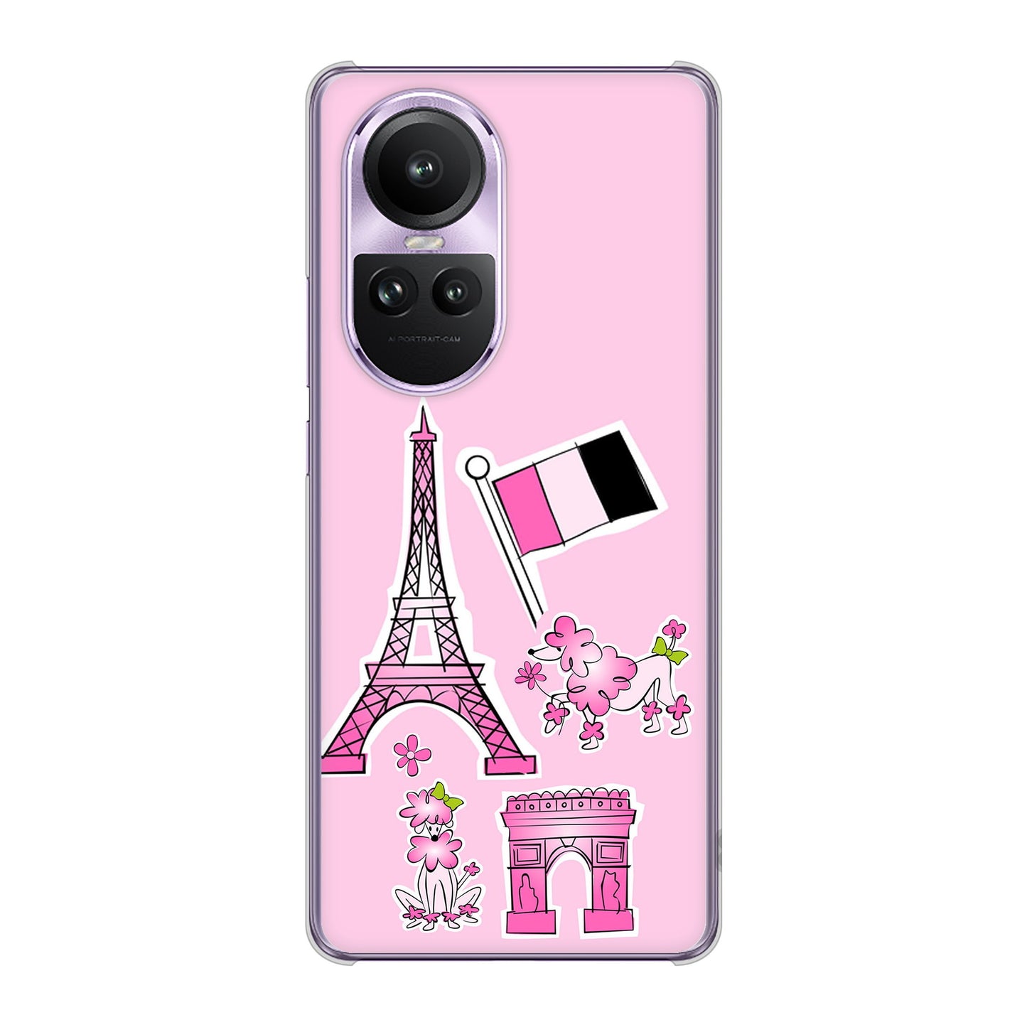 OPPO Reno10 Pro 5G A302OP SoftBank LOVE フランス ハードケース 背面印刷